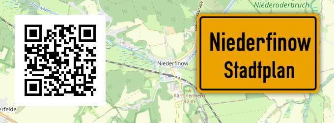 Stadtplan Niederfinow