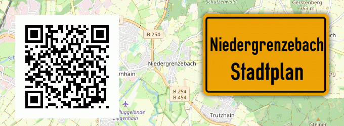 Stadtplan Niedergrenzebach