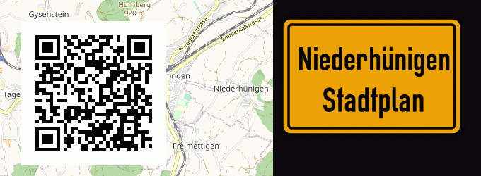 Stadtplan Niederhünigen