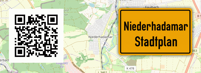 Stadtplan Niederhadamar