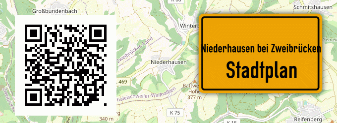 Stadtplan Niederhausen bei Zweibrücken