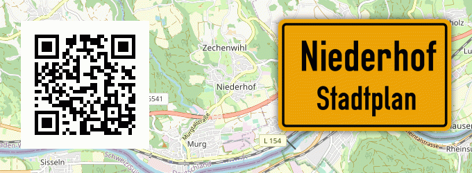 Stadtplan Niederhof, Rheinland