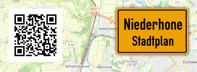Stadtplan Niederhone