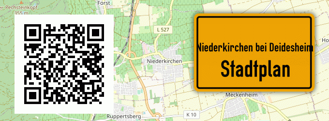 Stadtplan Niederkirchen bei Deidesheim