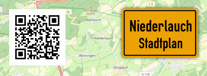 Stadtplan Niederlauch