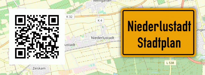 Stadtplan Niederlustadt