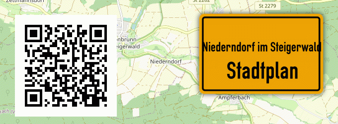 Stadtplan Niederndorf im Steigerwald