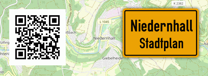 Stadtplan Niedernhall