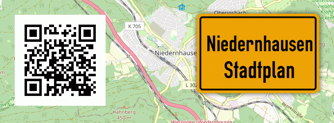 Stadtplan Niedernhausen, Odenwald