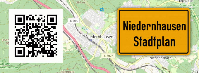 Stadtplan Niedernhausen, Taunus