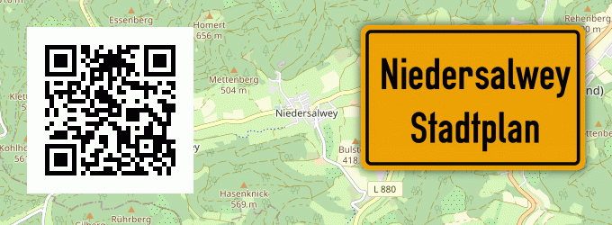 Stadtplan Niedersalwey