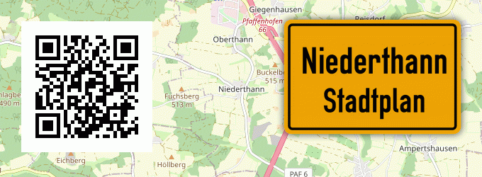 Stadtplan Niederthann