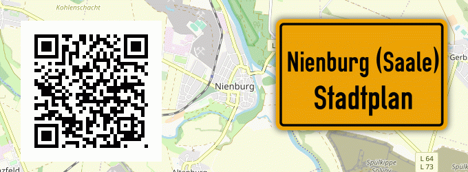 Stadtplan Nienburg (Saale)
