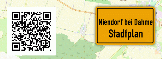 Stadtplan Niendorf bei Dahme, Mark