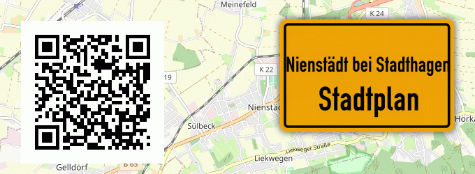 Stadtplan Nienstädt bei Stadthagen