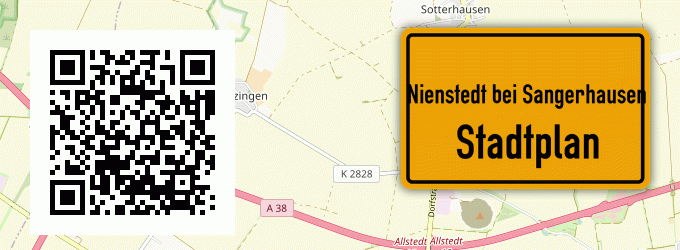 Stadtplan Nienstedt bei Sangerhausen