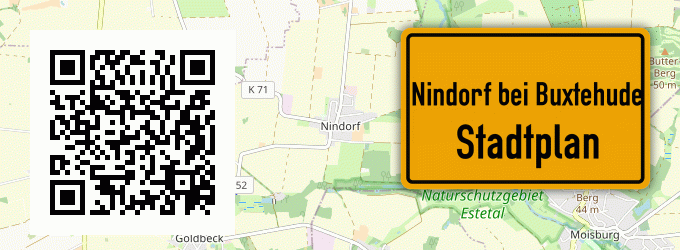 Stadtplan Nindorf bei Buxtehude