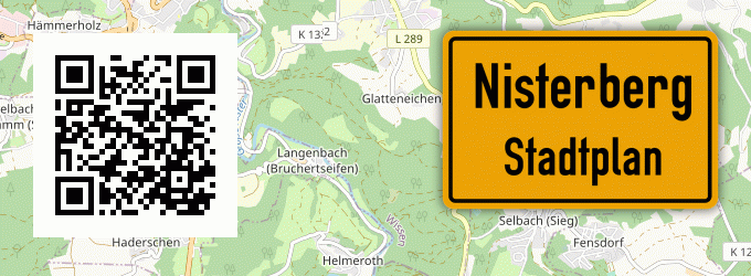 Stadtplan Nisterberg, Sieg