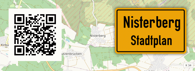 Stadtplan Nisterberg, Westerwald
