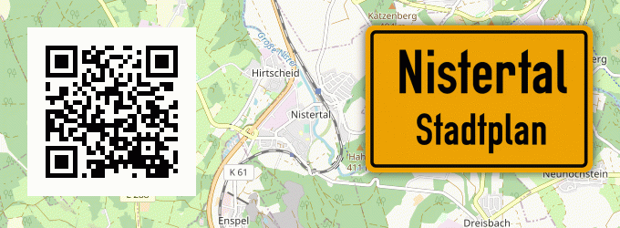 Stadtplan Nistertal, Westerwald
