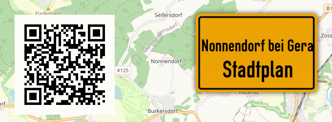Stadtplan Nonnendorf bei Gera