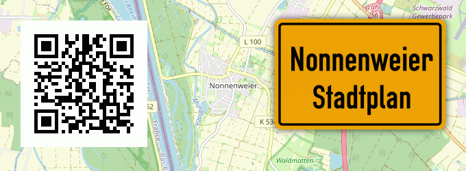 Stadtplan Nonnenweier