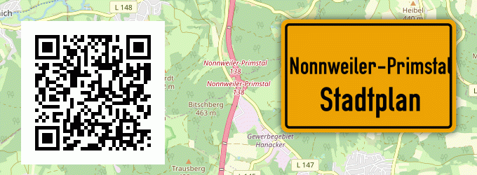 Stadtplan Nonnweiler-Primstal