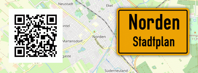 Stadtplan Norden