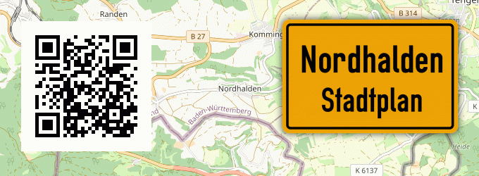 Stadtplan Nordhalden