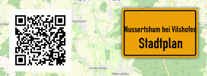 Stadtplan Nussertsham bei Vilshofen, Niederbayern