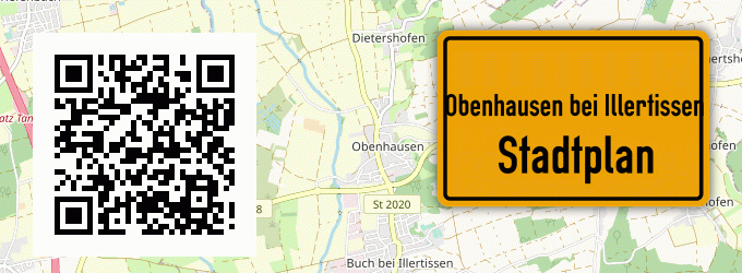 Stadtplan Obenhausen bei Illertissen