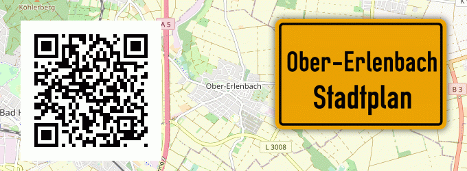 Stadtplan Ober-Erlenbach