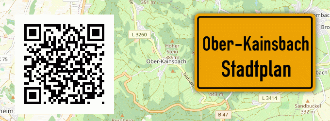 Stadtplan Ober-Kainsbach