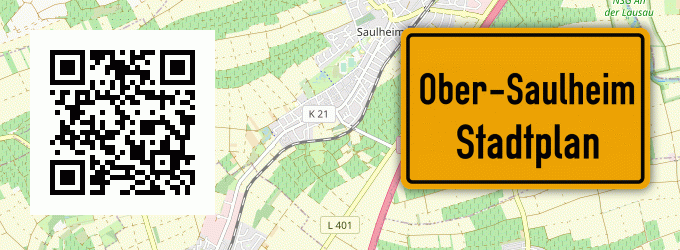 Stadtplan Ober-Saulheim