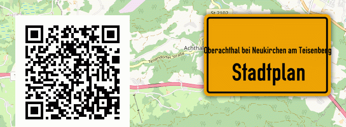 Stadtplan Oberachthal bei Neukirchen am Teisenberg