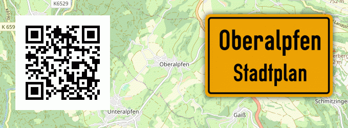 Stadtplan Oberalpfen