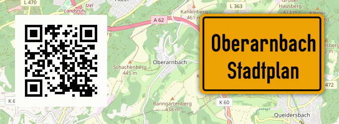 Stadtplan Oberarnbach, Pfalz