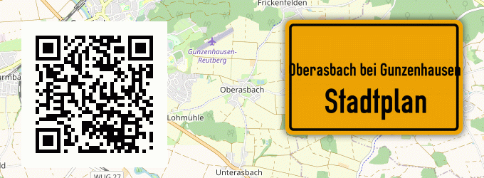 Stadtplan Oberasbach bei Gunzenhausen, Mittelfranken