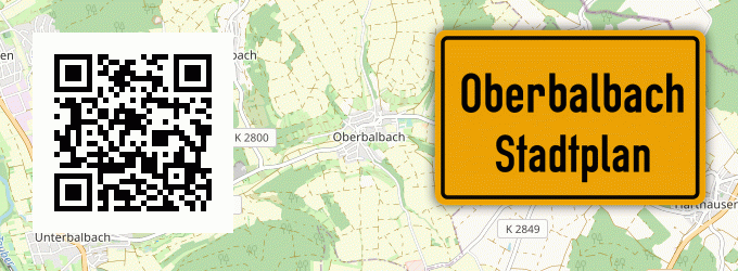 Stadtplan Oberbalbach