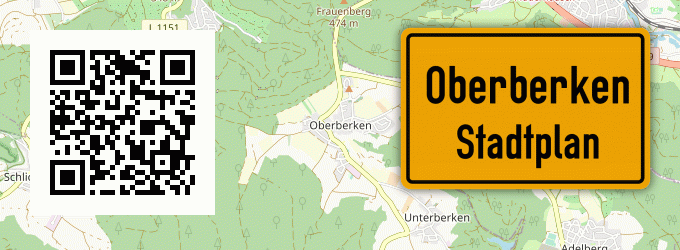 Stadtplan Oberberken
