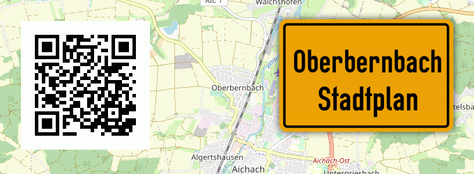 Stadtplan Oberbernbach