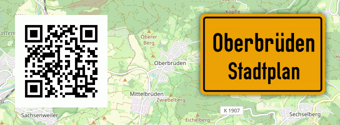 Stadtplan Oberbrüden