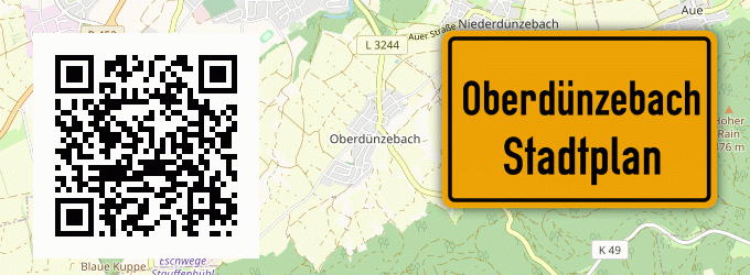 Stadtplan Oberdünzebach
