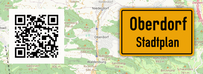 Stadtplan Oberdorf, Oberbayern
