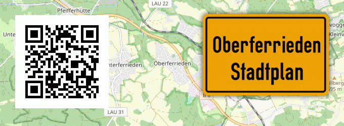 Stadtplan Oberferrieden