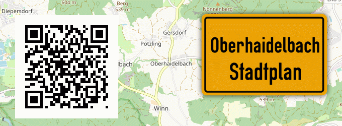 Stadtplan Oberhaidelbach