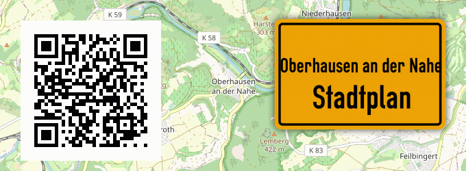 Stadtplan Oberhausen an der Nahe