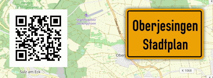 Stadtplan Oberjesingen