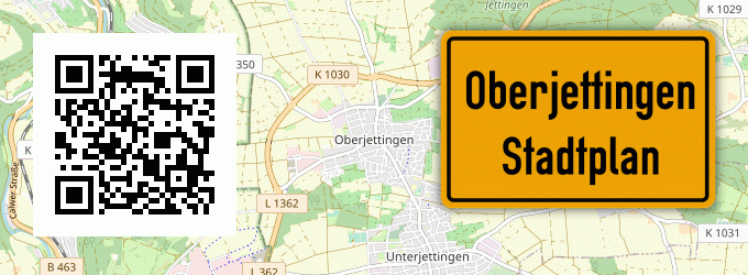 Stadtplan Oberjettingen