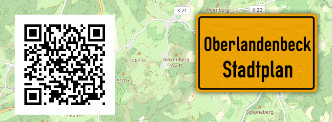 Stadtplan Oberlandenbeck, Sauerland